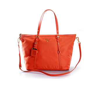 2014 Prada shoulder bag fabric BL4253 orange for sale